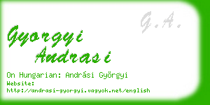 gyorgyi andrasi business card